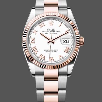 Rolex Datejust 36 Oystersteel and Everose Gold m126231 0016 (w22058960)