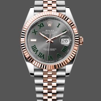 Rolex Datejust 41 Everose Gold Oystersteel Grey Dial m126331 0016 (w22058961)