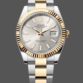 Rolex Datejust 41 Oystersteel Silver Dial M126333 0001 Men Watch (w22058966)