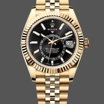 Rolex Sky Dweller 42mm18 kt Yellow Gold Black Dial m336938 0005 (w22058973)