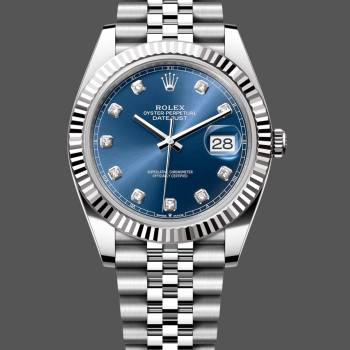 Rolex Datejust 41 White Gold Blue Dial 126334 0016 (w22066674)