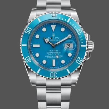 Rolex Submariner Date 41 Turquoise Blaken Goldsmith & Complications (w22066739)