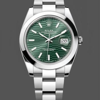 Rolex Datejust 41mm Steel Oyster Bracelet Smooth Bezel 126300 0021 (w22066851)