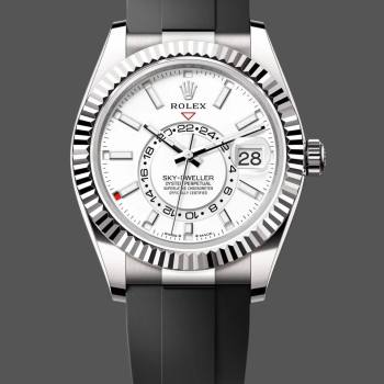 Rolex Sky Dweller 42 White Gold White Dial Oysterflex M336239 0003 (w22066856)
