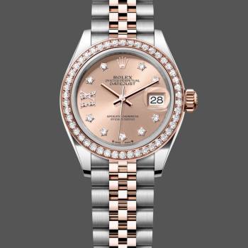 Rolex Datejust 28 Oystersteel and Everose Gold m279381rbr 0027 Women Watch (w22074828)