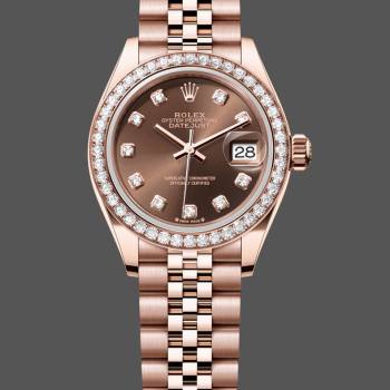 Rolex Datejust 28 Chocolate Diamond Dial m279135rbr 0018 Women Watch (w22082532)