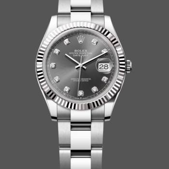 Rolex Datejust 31 Stainless Steel and White Gold Grey Dial M278274 Women Watch (w22082534)