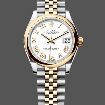 Rolex Datejust 31 Stainless Steel and Yellow Gold White Roman Dial M278243 0002 Women Watch (w22082551)