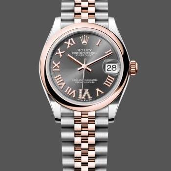 Rolex Datejust 31mm Stainless Steel and Rose Gold m278241 0030 Rhodium Roman VI Jubilee (w22083725)