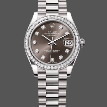 Rolex Datejust 31 White Gold Dark Grey m278289rbr 0006 Women Watch (w22083726)