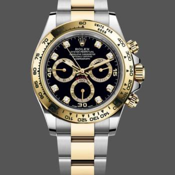 Rolex Daytona Black Dial Two Tone Oyster 116503 40mm Men Watch (w22110559)