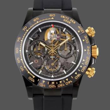 Rolex Daytona Blaken Black 1:1 Mirror Skeleton Dial 40mm Men Watch (w22110562)