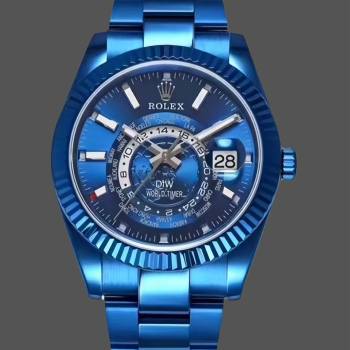 Rolex DiW Sky Dweller 326934 BLUE DLC 40MM Men Watch (w22118728)