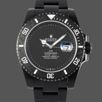 Rolex Submariner DIW Edition Parakeet Carbon Fiber Bezel 116610LB Black Dial (w22118730)