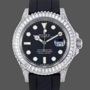 Rolex Yacht Master White Gold 42mm 226679TBR Bagutte bezel Black Dial (w22118752)