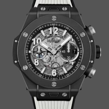 Hublot Big Bang Unico Skeleton Dial 421.CI.1170.RX White Rubber Strap Men Watch (w22282143)
