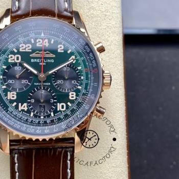 Breitling Navitimer B12 Chronograph 41 RB12302A1L1P1 Brown Strap  (w23123598)