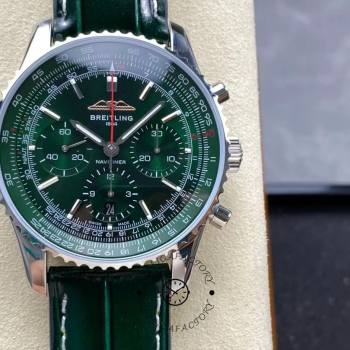 Breitling Navitimer B01 Chronograph AB01382B1L1P1 43mm Green Strap  (w23123829)
