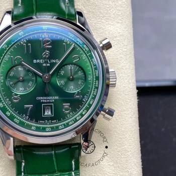 Breitling Premier B01 42mm Green Dial AB0145371L1P2  (w23126538)