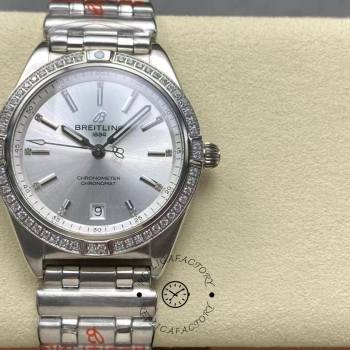 Breitling Chronomat 36mm Automatic Silver Dial A10380591A1A1  (w23163714)