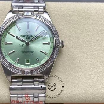 Breitling Chronomat Automatic 36 Mint Green Dial A10380591L1A1  (w23163715)