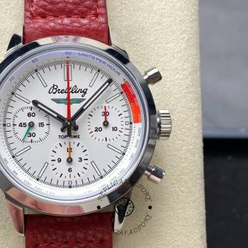 Breitling Premier B01 AB0176A71A1X1 1:1 Clone Chronograph 42mm White Dial (w23303193)
