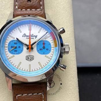 Breitling Top Time Deus L.E. 41MM White Dial Leather Strap A233112A1A1X1  (w23303996)