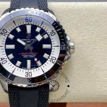 Breitling Superocean Automatic 44 mm A17376211B1S1 1:1 Clone Black Rubber Strap (w23305803)