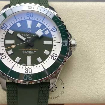 Breitling Superocean Automatic 44 Green Men Diving Watch A17376A31L1S1  (w23305886)