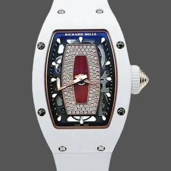 1:1 Clone Richard Mille RM 07 RM07-01 White Gold Skeletonized (w23534485)