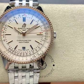 Breitling Navitimer 1:1 Clone Automatic 41 U17326211G1A1 Silver Dial Watch (w24265969)