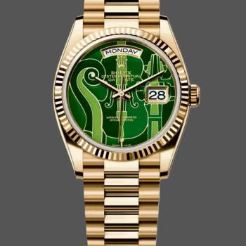 Rolex Day-Date 128238-VIO 36 Green Dial 1:1 Clone Watch (w26670179)