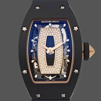 1:1 Clone Richard Mille RM 07 01 Ladies Black Ceramic (w26676448)
