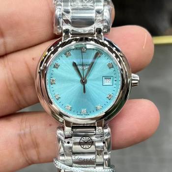 Longines PrimaLuna L8.122.4.90.6 1:1 Clone 30mm Quartz Blue Diamond Dial (w26685959)