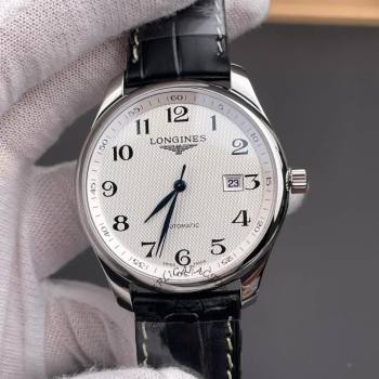 Longines L2.893.4.78.3 Master Collection 1:1 Clone Silver Dial Automatic Arabic (w26686559)