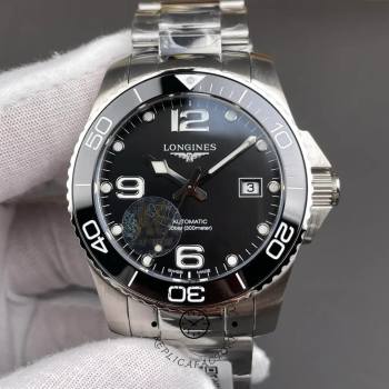 Longines L3.781.4.56.6 HydroConquest Black Bezel Automatic Steel (w26686677)