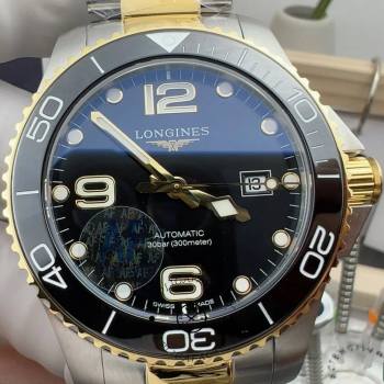 1:1 Clone Longines L3.782.3.56.7 HydroConquest Two-Tone Black Automatic (w26686685)
