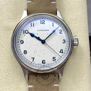 Longines L2.819.4.93.2 Heritage Military White Dial Automatic Leather (w26686688)