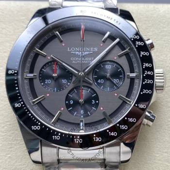 Longines Conquest 1:1 Clone Ski Edition Ceramic L3.836.4.52.9 Grey 42 Chronograph (w26686694)