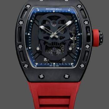 Richard Mille RM 52-01 1:1 Clone Skull Black Ceramic Watch (w26687123)
