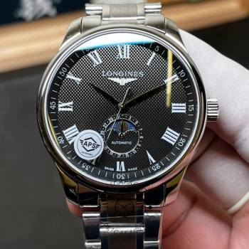 Longines L2.919.4.51.6 Master Collection 42 Moonphase Black Roman (w26687125)