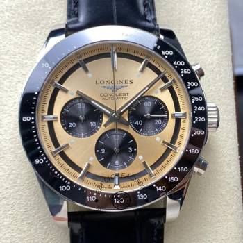 Longines L3.835.4.32.9 Conquest Automatic 42mm 1:1 Clone Chronograph Brown Dial (w26687142)