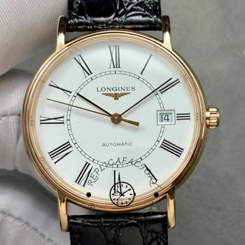 1:1 Clone Longines L4.787.8.11.4 Elegant Collection Classic Automatic Rose Gold (w26687153)