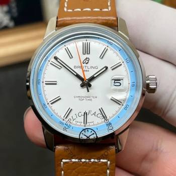 Breitling Top Time AB3113281A1X1 B31 38mm Sky Blue Dial (w26704949)