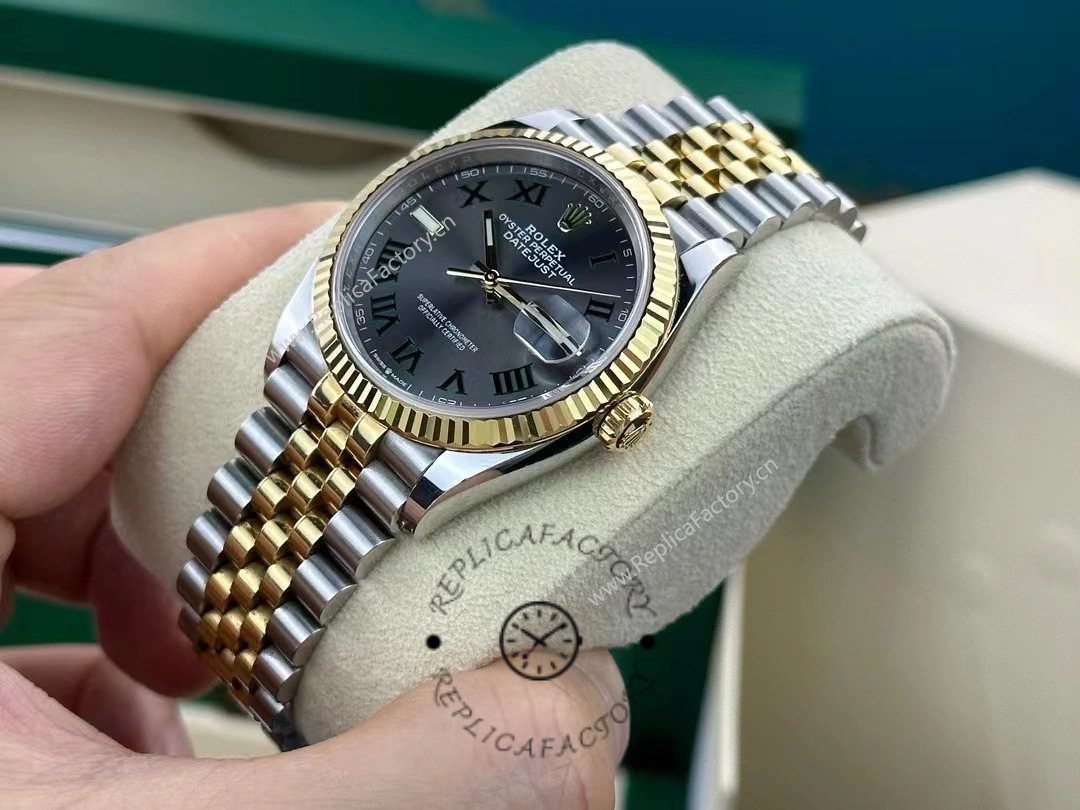 Rolex Datejust Two-Tone Steel Yellow Gold Fluted Bezel m126233 0035