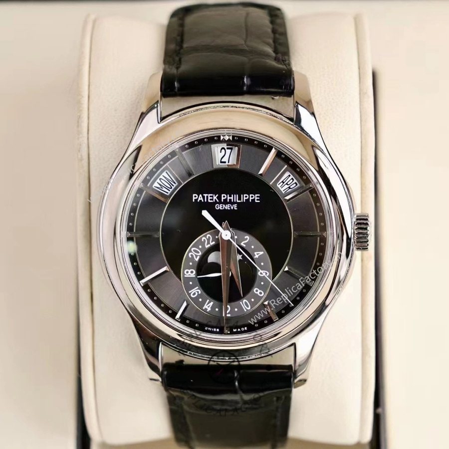Replica Patek Philippe Complications Annual Calendar White Gold 5205G 010