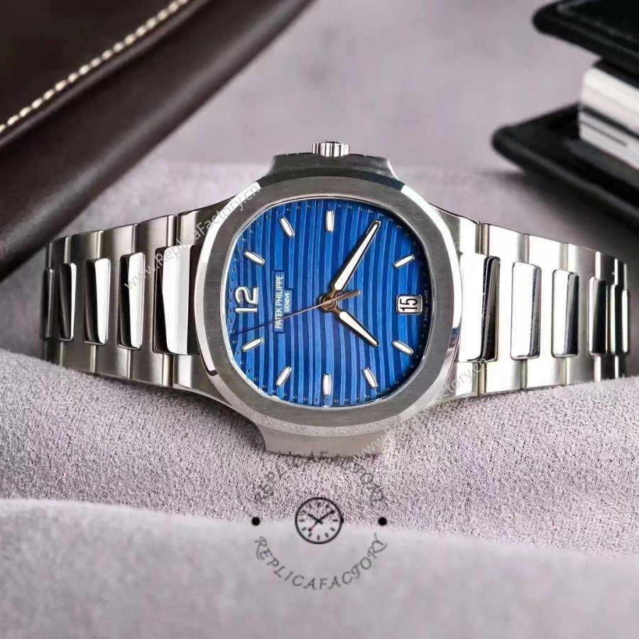 Patek Philippe Ladies Nautilus Blue Dial and Grey Dial 7118 1A 001