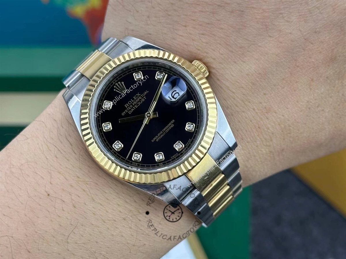 Rolex Datejust 41 Black Diamond Dial M126333 0005