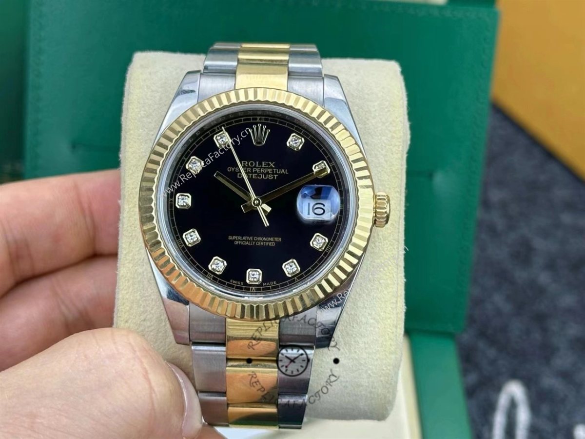 Rolex Datejust 41 Black Diamond Dial M126333 0005