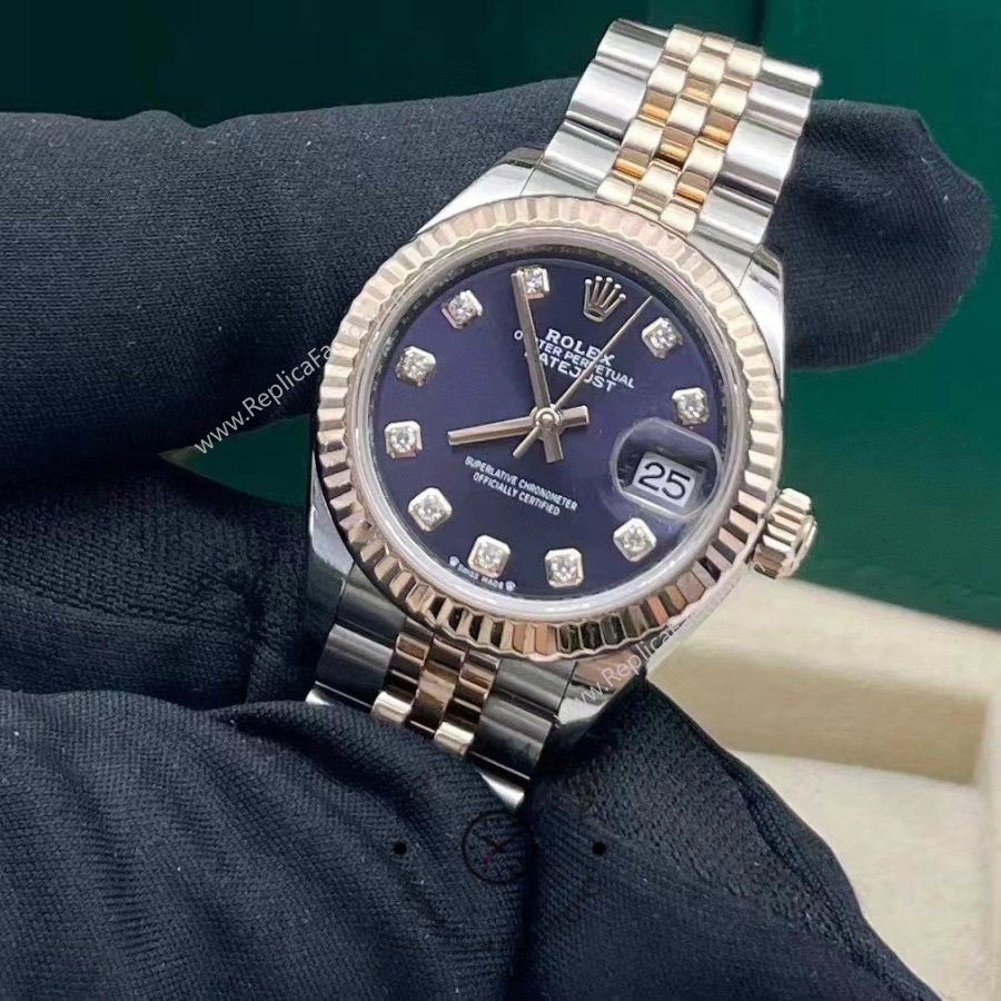 Rolex Datejust 28 Oystersteel and Rose Gold m279171 0015
